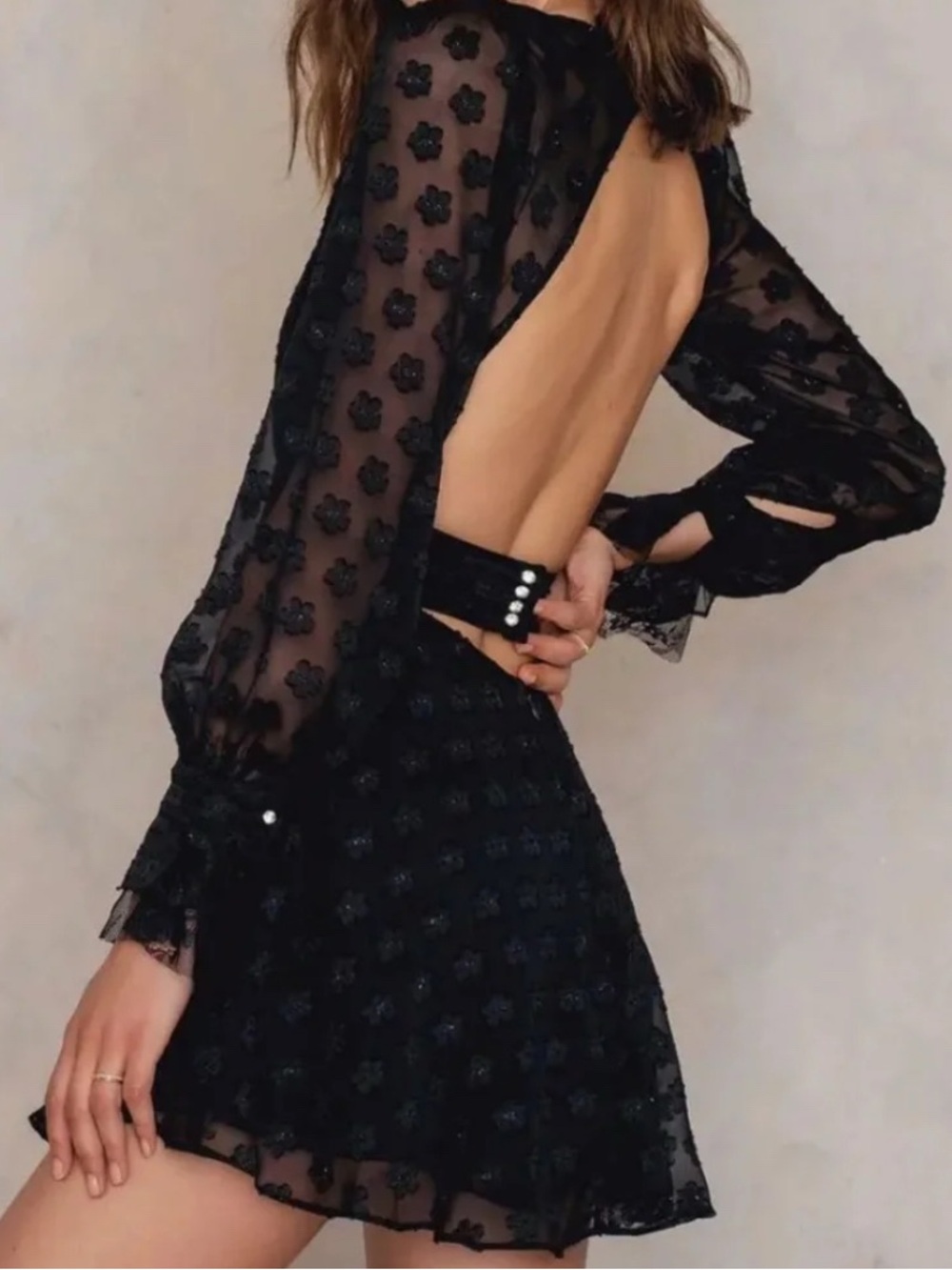 For Love & Lemons Modern Love daisy mini dress  sz M - Picture 3 of 10